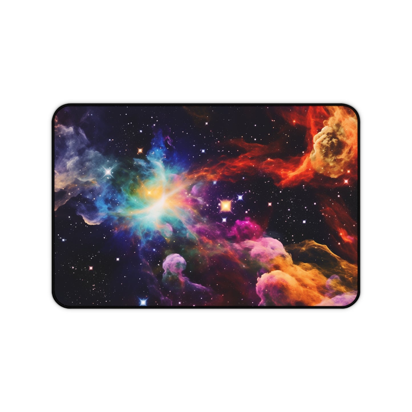 Cosmic Galaxy Desk Mat - Vibrant Space Themed Mouse Pad for Gamers and Astronomy Lovers, SciFi, Exploration, Final Frontier
