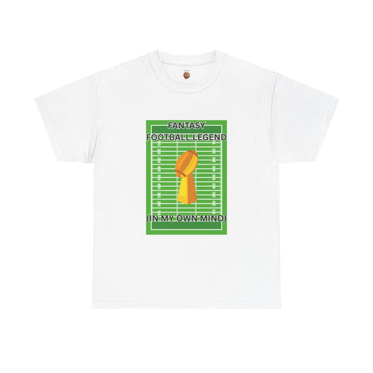 Funny Fantasy Football Legend Tee, Custom Graphic Shirt, Unisex Sportswear, Gift for Sports Fans, Ideal for Game Days, League Events, Summer Wear