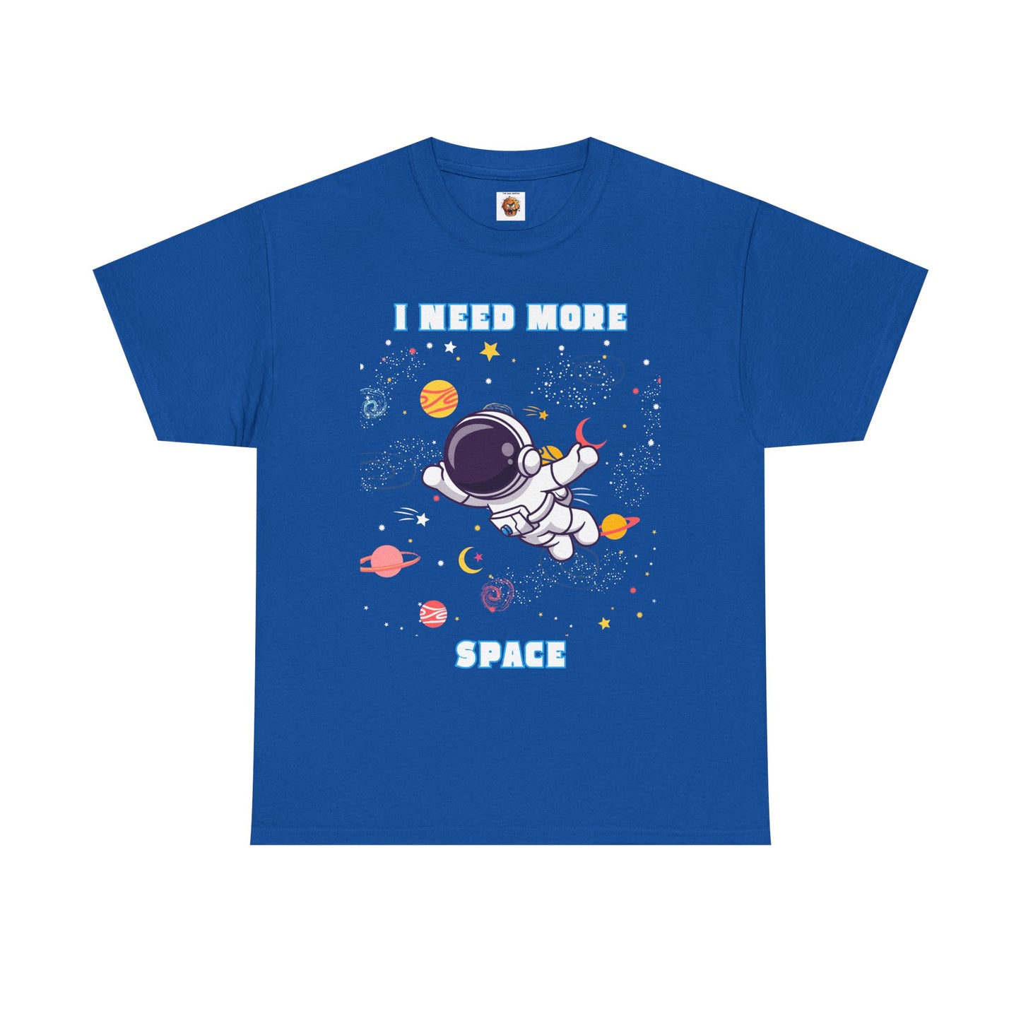 I Need More Space Unisex Heavy Cotton Tee - Fun Astronaut Graphic T-Shirt for Space Lovers, Science, Tech, Geek, Nerd