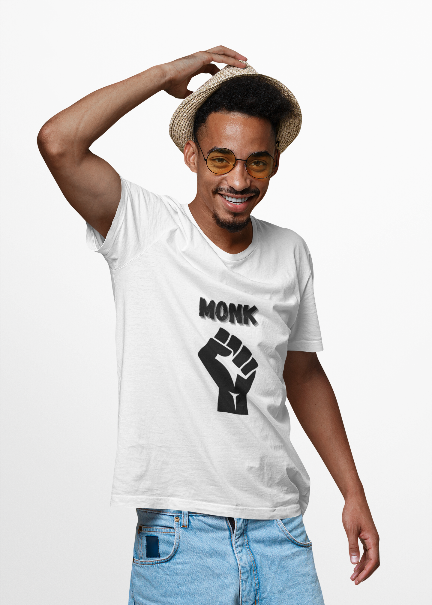 Monk Icon Symbol Dungeons and Dragons DND Unisex Heavy Cotton Tee Shirt T-Shirt - RPG, TTRPG, Roleplaying, Geek, Nerd