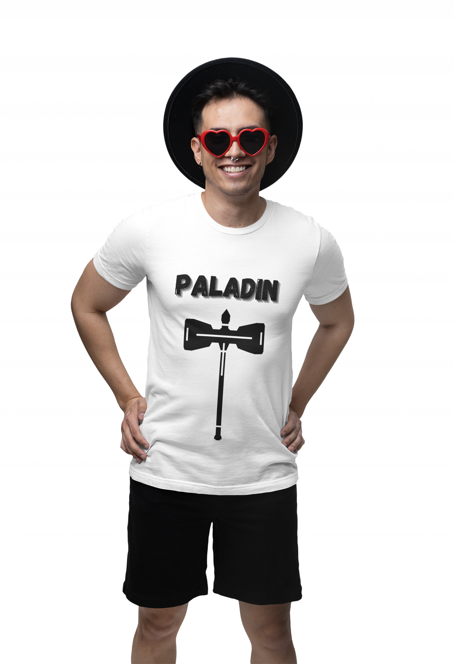 Paladin Icon Symbol Dungeons and Dragons DND Unisex Heavy Cotton Tee Shirt T-Shirt - RPG, TTRPG, Roleplaying, Geek, Nerd