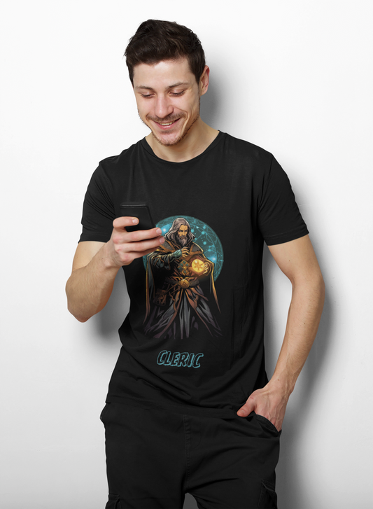 Cleric Quote Dungeons and Dragons DND Unisex Heavy Cotton Tee Shirt T-Shirt - RPG, TTRPG, Roleplaying, Geek, Nerd