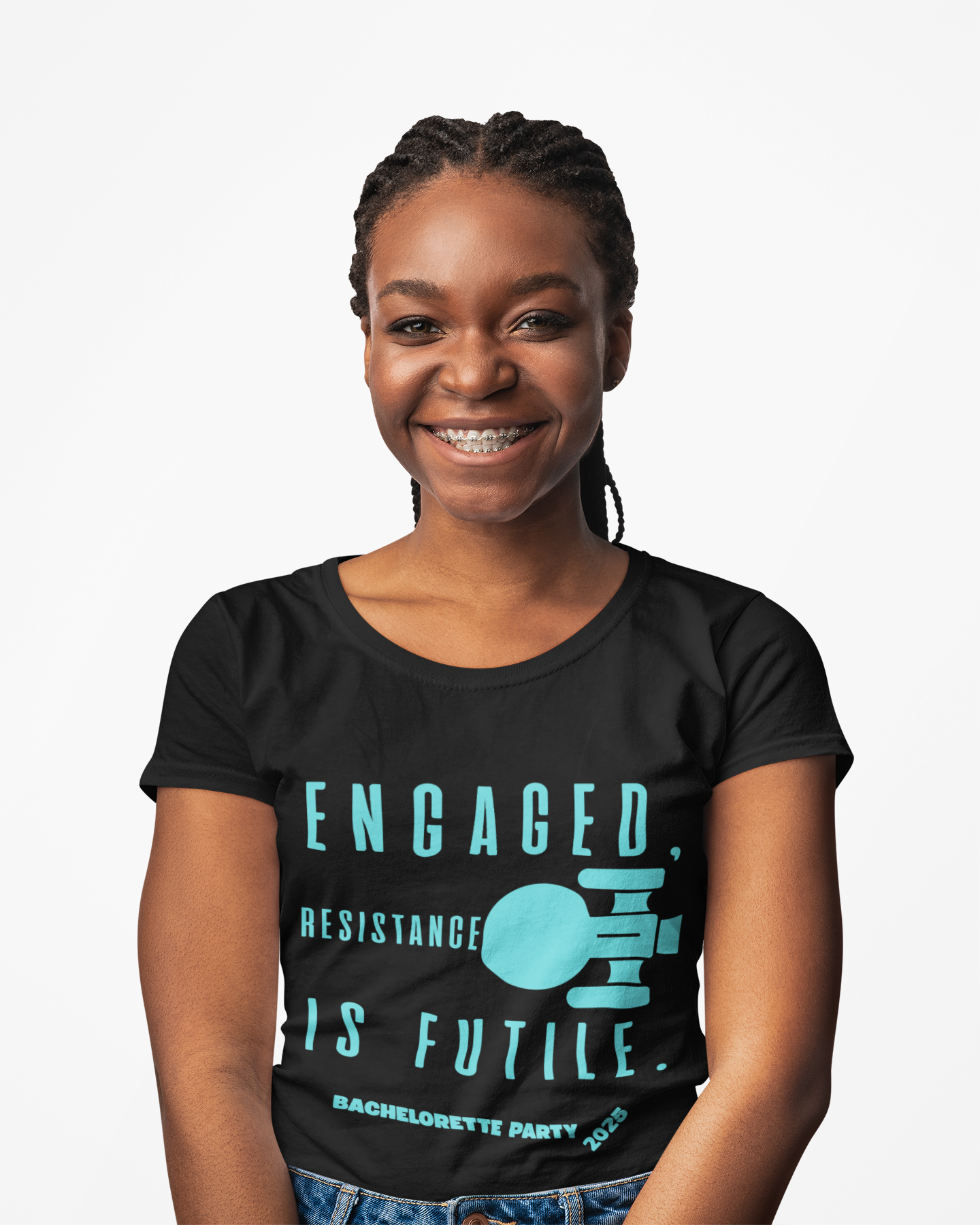 Engaged Resistance Is Futile Unisex Heavy Cotton Tee - Perfect for Bachelorette Parties 2025, Wedding, Engagement, Star Trek, Sci-Fi, Geek, Nerd