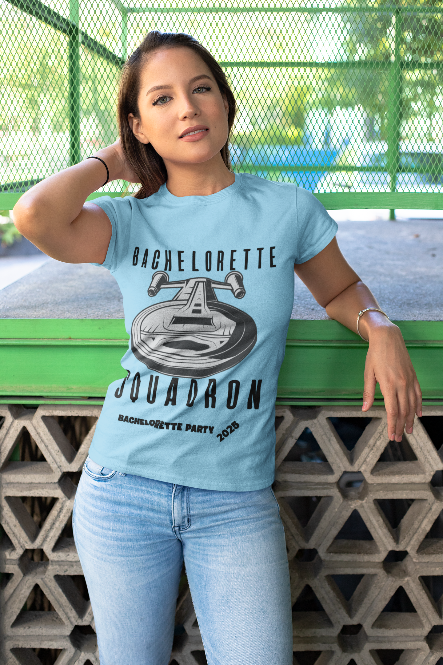 Bachelorette Squadron Heavy Cotton Tee - Perfect for Bachelorette Parties 2025, Wedding, Engagement, Star Trek, Sci-Fi, Geek, Nerd