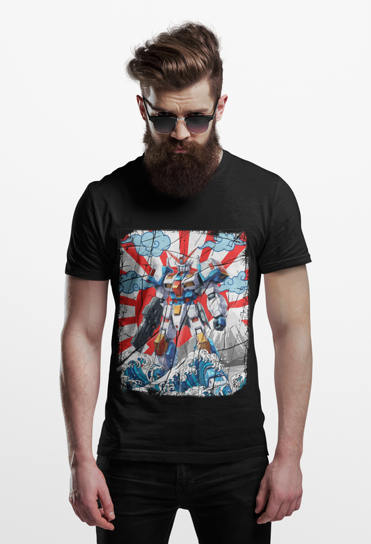 Mobile Suit Japanese Mecha Robot Town Sagami Kanagawa Graphic Tee T-Shirt for Anime Fans, Manga, Weeb, Otaku, Geek, Nerd