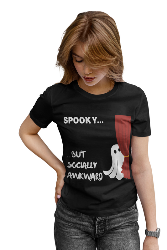 Funny Ghost Graphic Tee, Comfortable Unisex T-Shirt, Perfect for Halloween, Casual Wear, Gift for Friends, Scary, Creepy, Gothic, Geek, Nerd