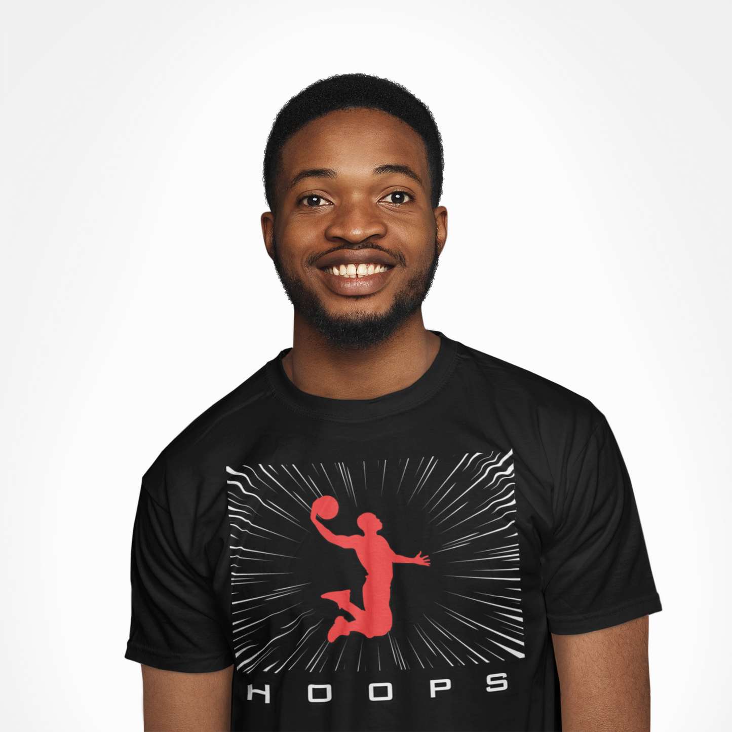Hoops Unisex Basketball Player Silhouette Tee | Stylish Sportswear for Fans | Perfect Gift for Athletes, Sports Events, and Casual Wear