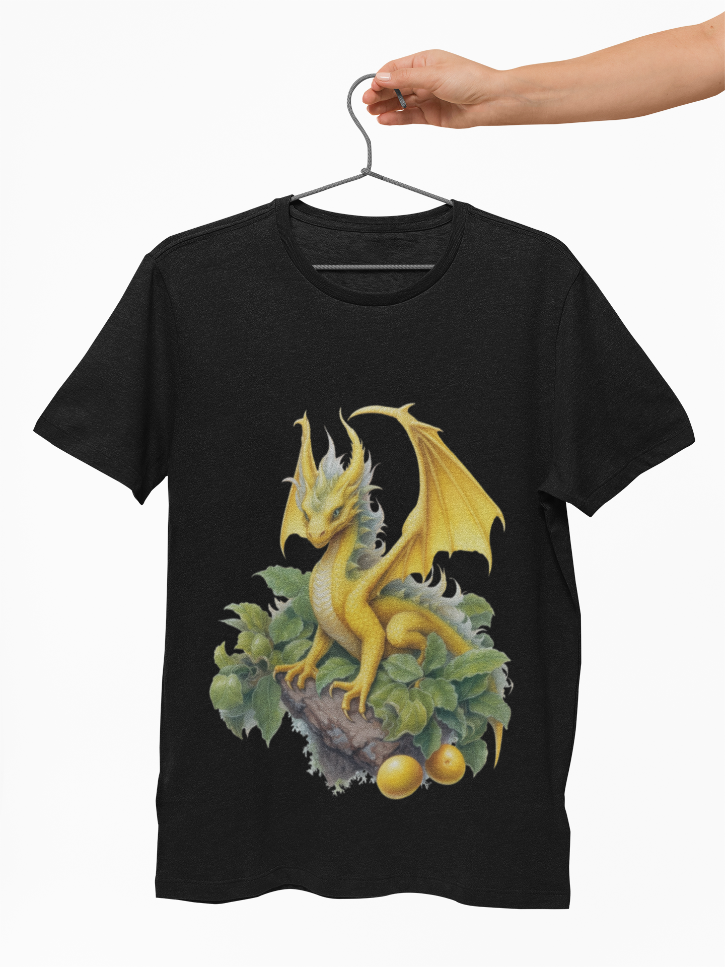 Vintage Lemon Dragon T-Shirt, Unisex Heavy Cotton Tee, Fantasy Apparel, Gift for Nerds, Dragon Lovers, Casual Wear, Fruit Of The Spirit, RPG, Geek, Nerd