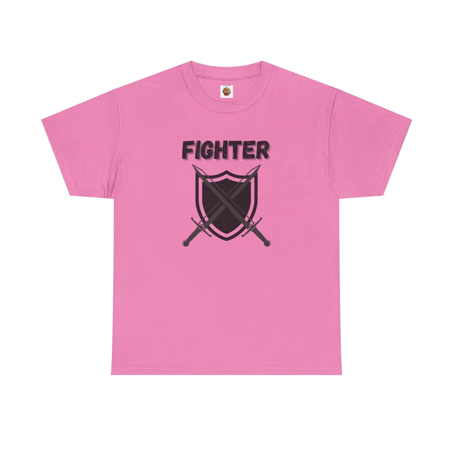 Fighter Icon Symbol Dungeons and Dragons DND Unisex Heavy Cotton Tee Shirt T-Shirt - RPG, TTRPG, Roleplaying, Geek, Nerd