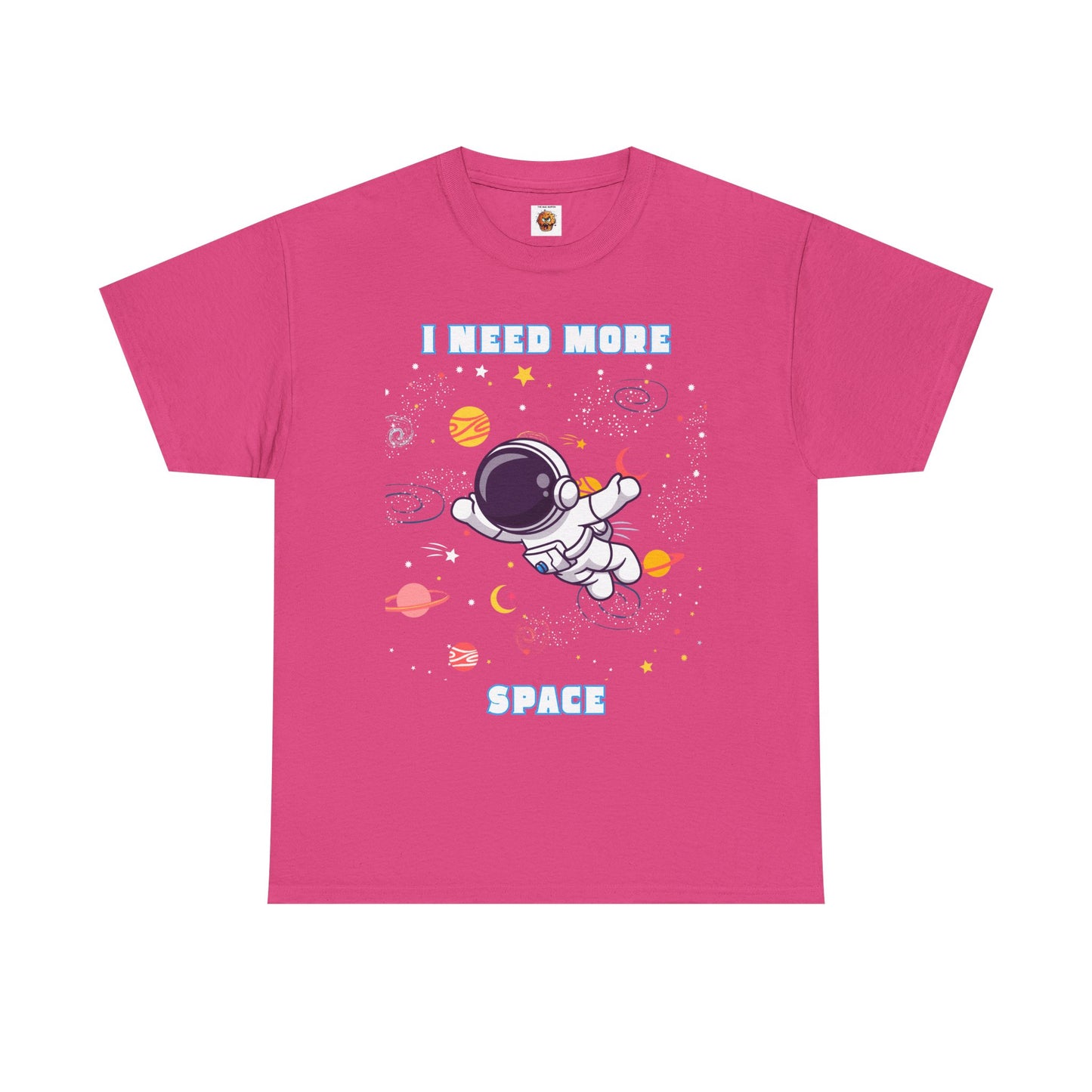 I Need More Space Unisex Heavy Cotton Tee - Fun Astronaut Graphic T-Shirt for Space Lovers, Science, Tech, Geek, Nerd
