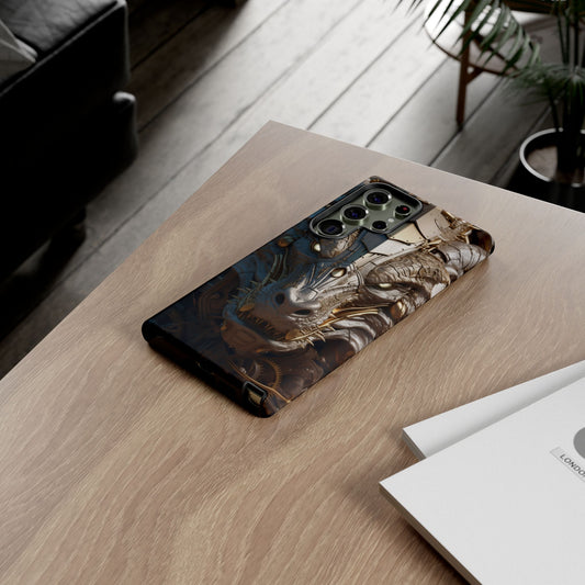 Hyper Realistic 3D Design Clockwork Dragon Phone Case - For Fantasy Lovers, D&D, RPG, TTRPG, Geek, Nerd
