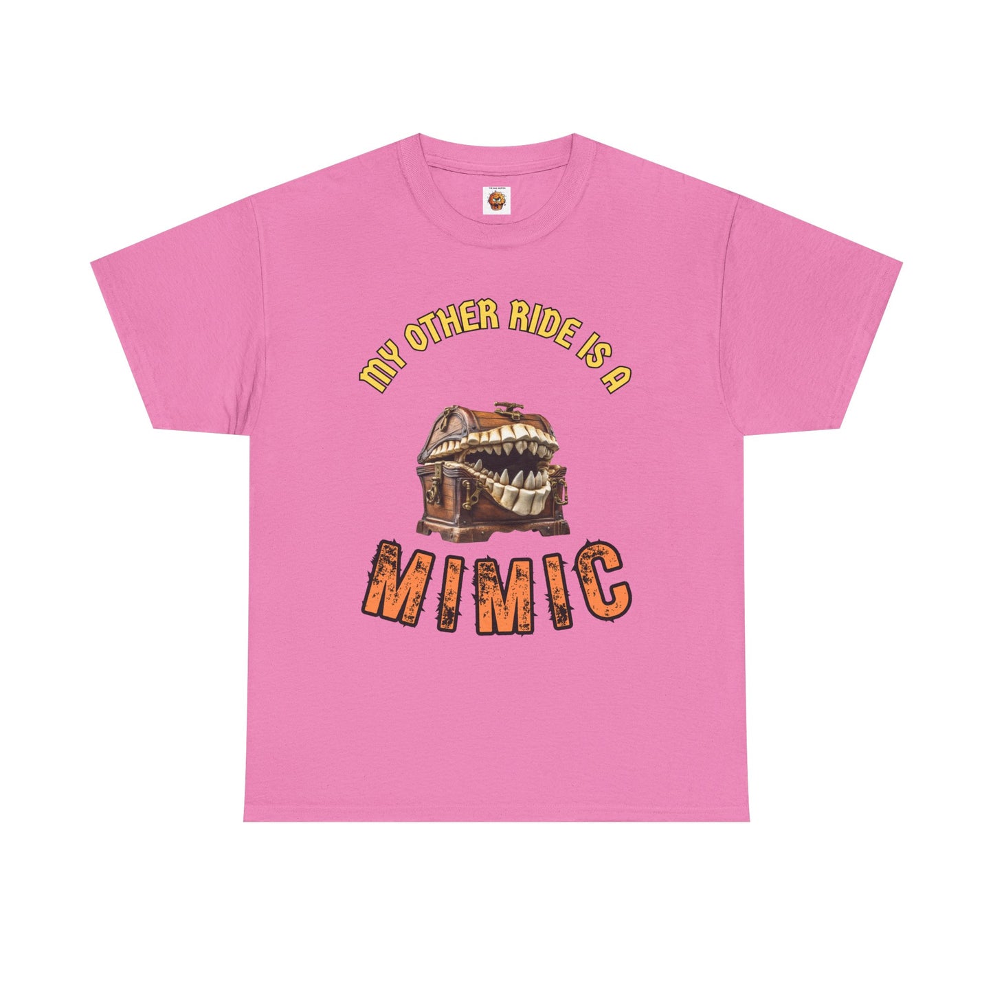 "My Other Ride is a Mimic" Fantasy Dungeons and Dragons DND Unisex Heavy Cotton Tee Shirt - RPG, TTRPG, Roleplaying, Geek, Nerd