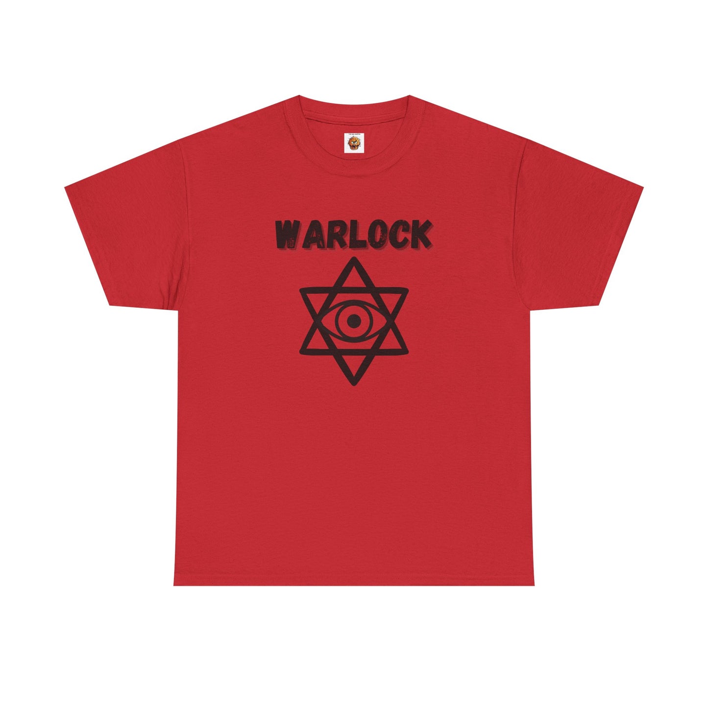 Warlock Icon Symbol Dungeons and Dragons DND Unisex Heavy Cotton Tee Shirt T-Shirt - RPG, TTRPG, Roleplaying, Geek, Nerd