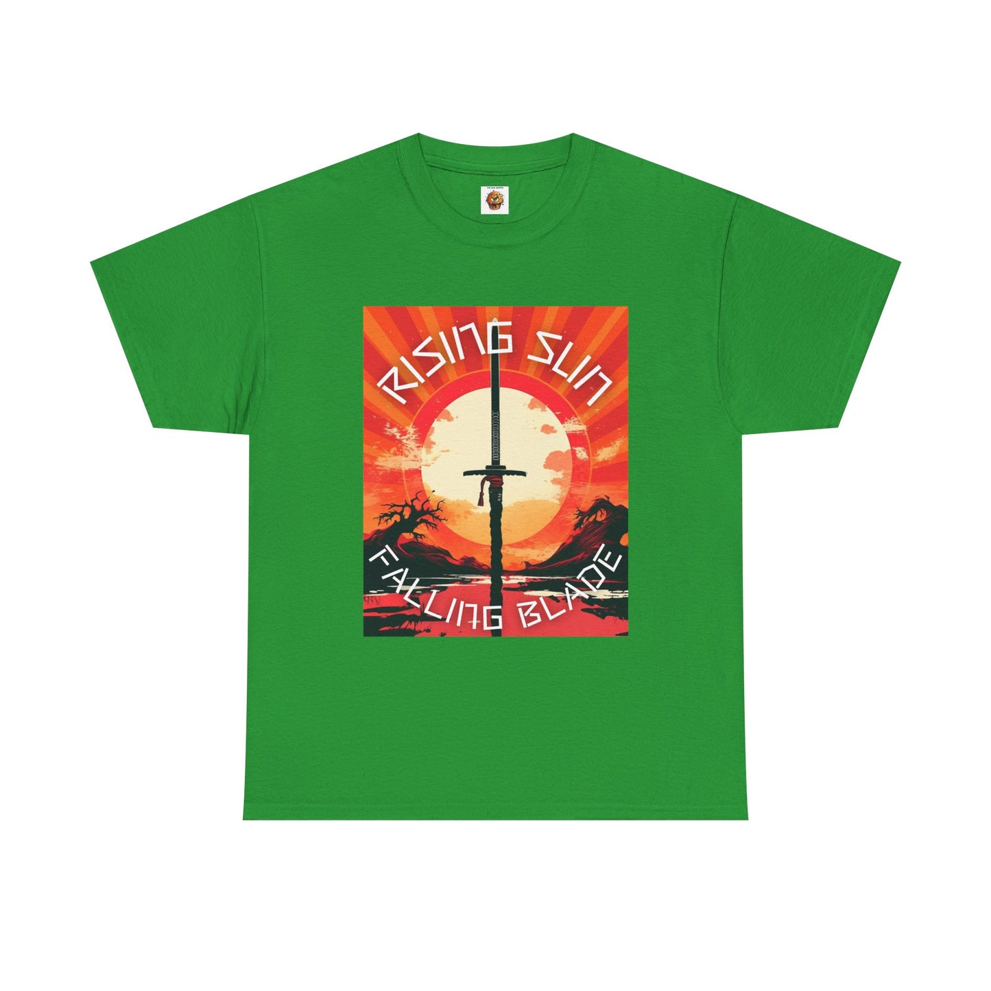 Rising Sun Falling Blade Shonen Anime Unisex Heavy Cotton Tee Shirt - Vintage Style Graphic T-Shirt, Weeb, Otaku, Geek, Nerd