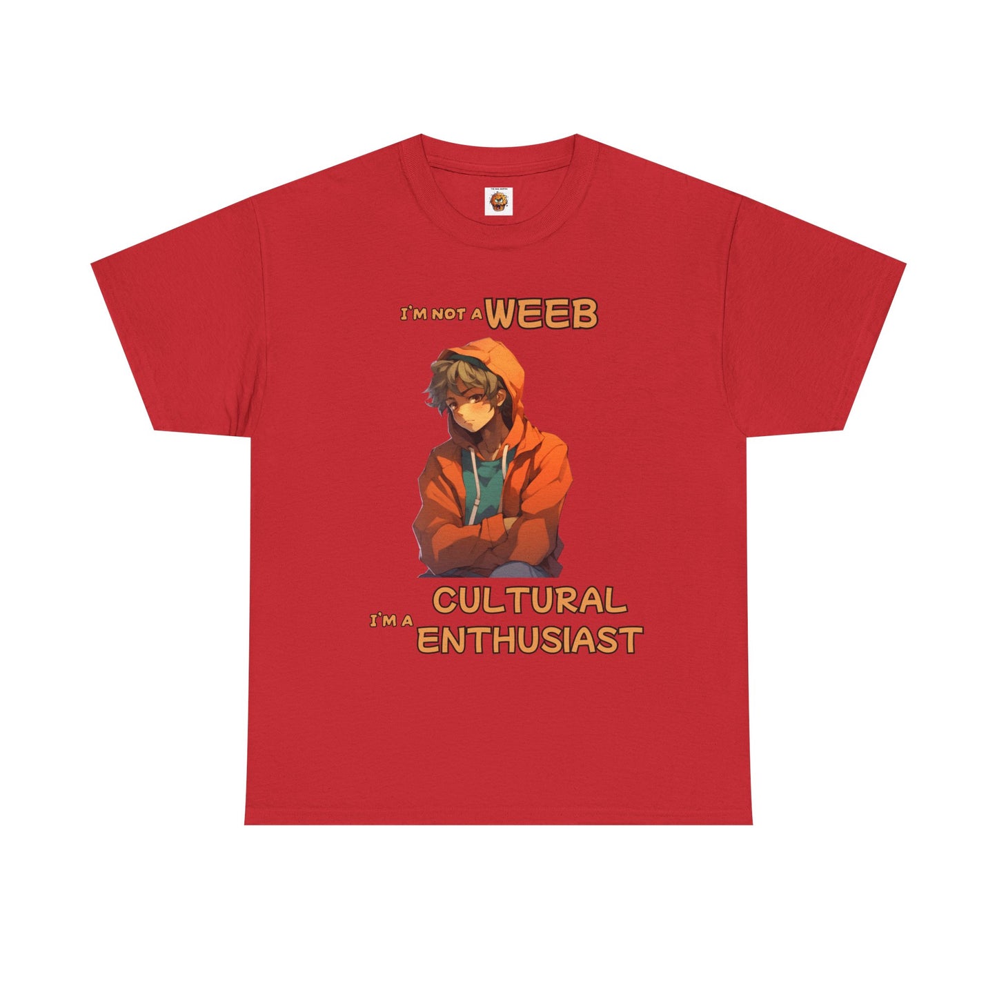 Cultural Enthusiast Unisex Heavy Cotton Tee Shirt - I'm Not a Weeb Graphic T-Shirt, Shonen Anime, Geek, Nerd