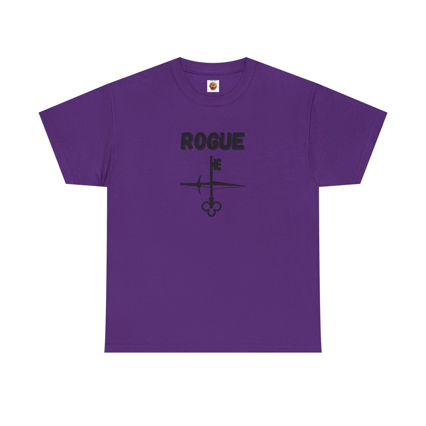 Rogue Icon Symbol Dungeons and Dragons Unisex Heavy Cotton Tee Shirt T-Shirt - RPG, TTRPG, Roleplaying, Geek, Nerd