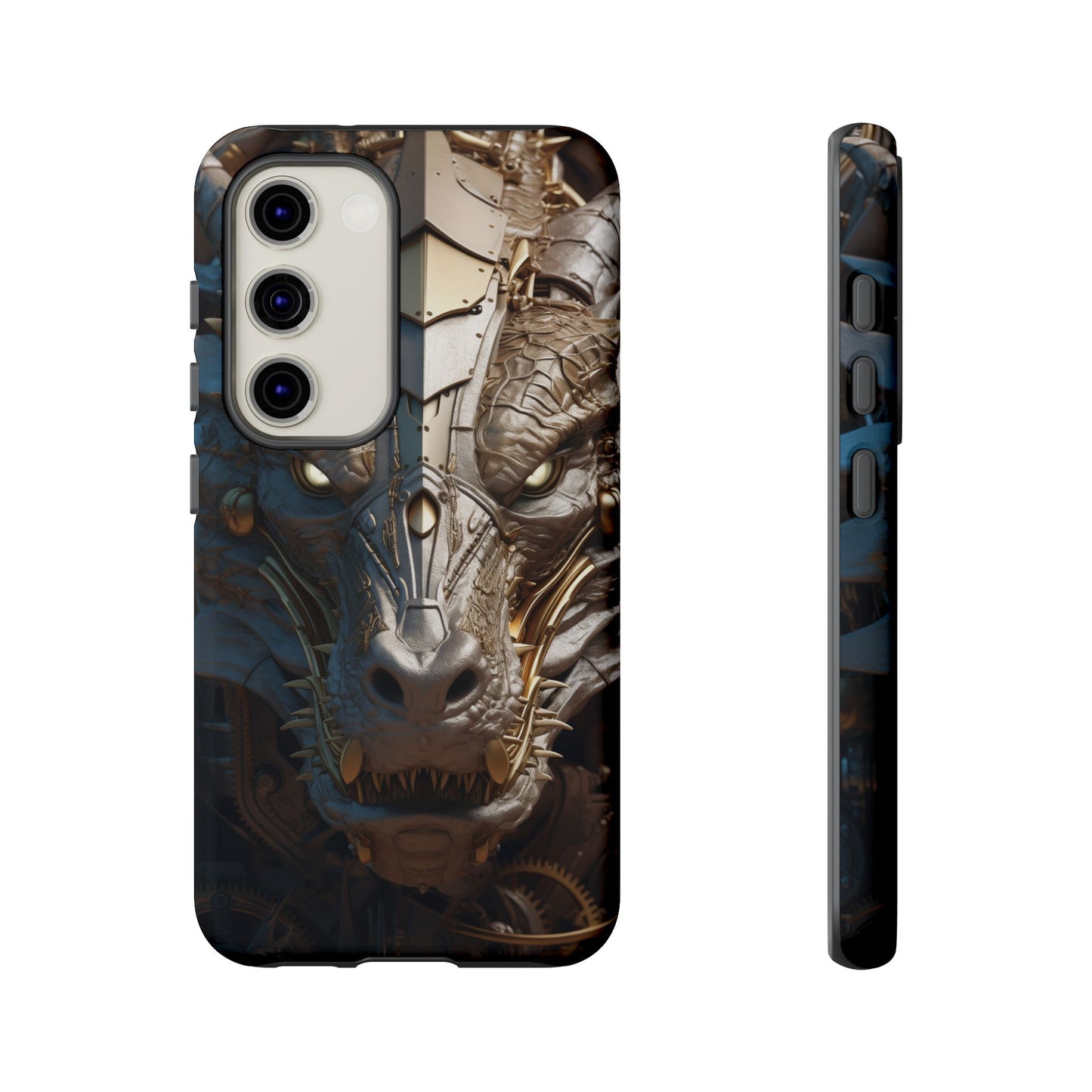 Hyper Realistic 3D Design Clockwork Dragon Phone Case - For Fantasy Lovers, D&D, RPG, TTRPG, Geek, Nerd