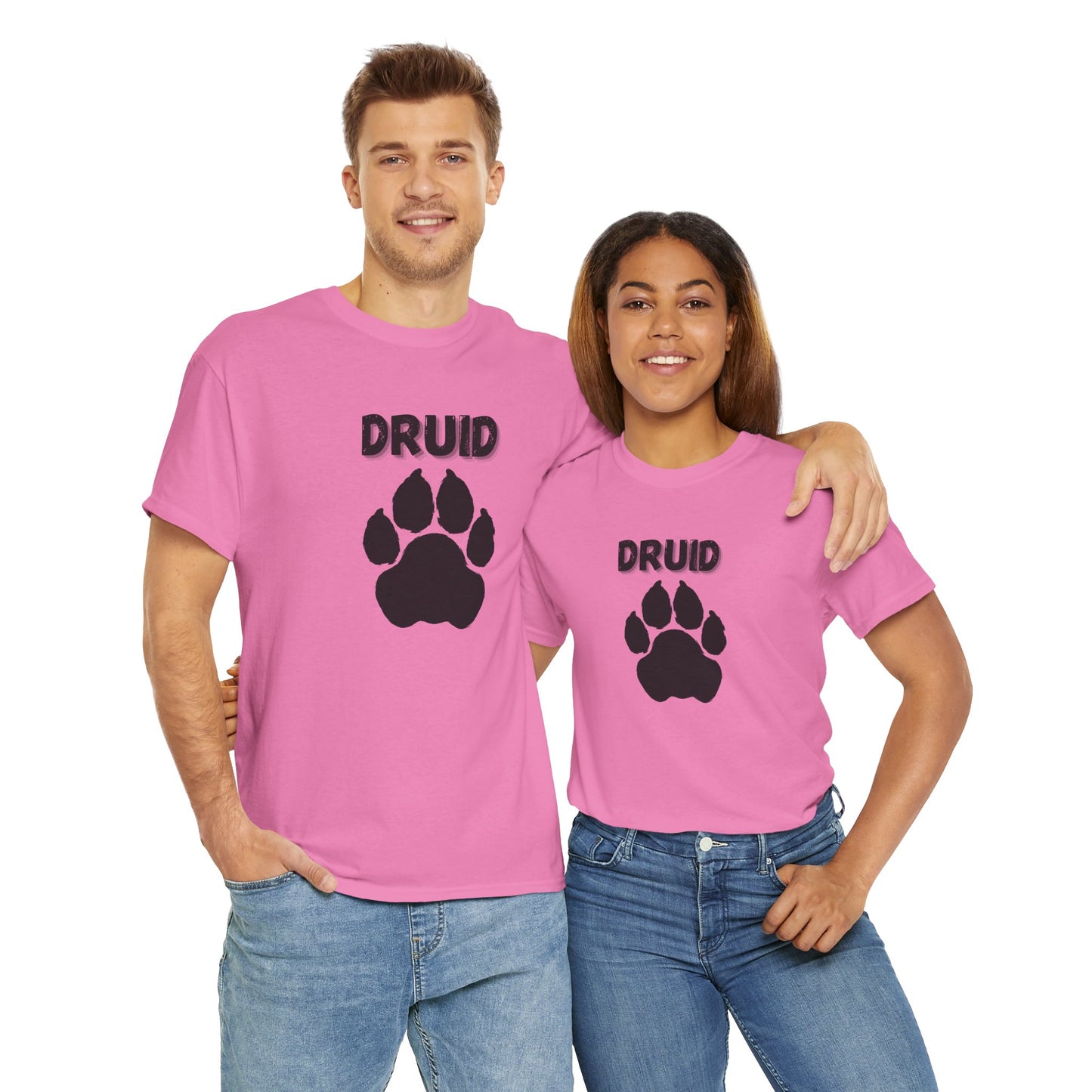 Druid Icon Symbol Dungeons and Dragons DND Unisex Heavy Cotton Tee Shirt T-Shirt - RPG, TTRPG, Roleplaying, Geek, Nerd