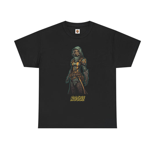Rogue Quote Dungeons and Dragons DND Unisex Heavy Cotton Tee Shirt T-Shirt - RPG, TTRPG, Roleplaying, Geek, Nerd
