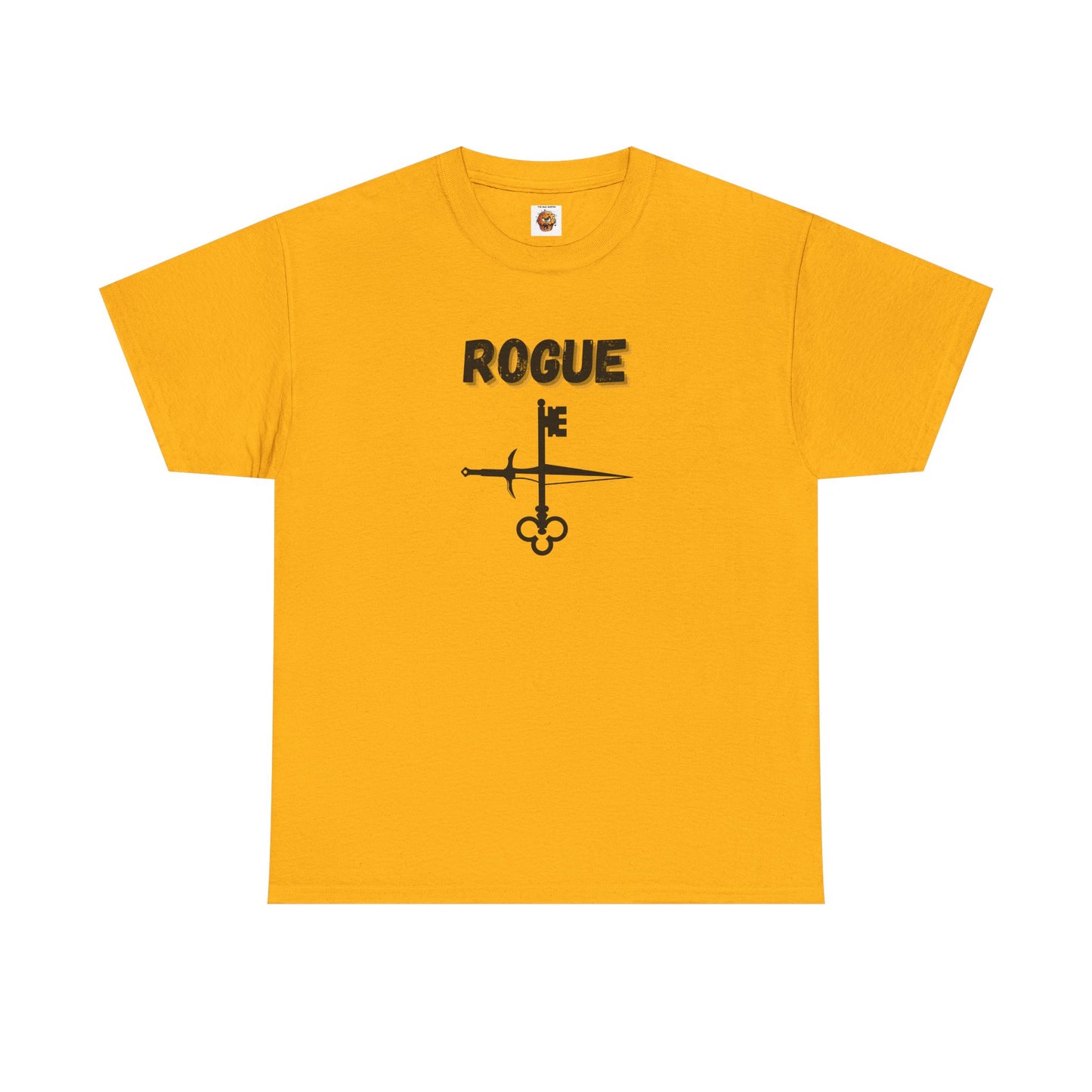 Rogue Icon Symbol Dungeons and Dragons Unisex Heavy Cotton Tee Shirt T-Shirt - RPG, TTRPG, Roleplaying, Geek, Nerd