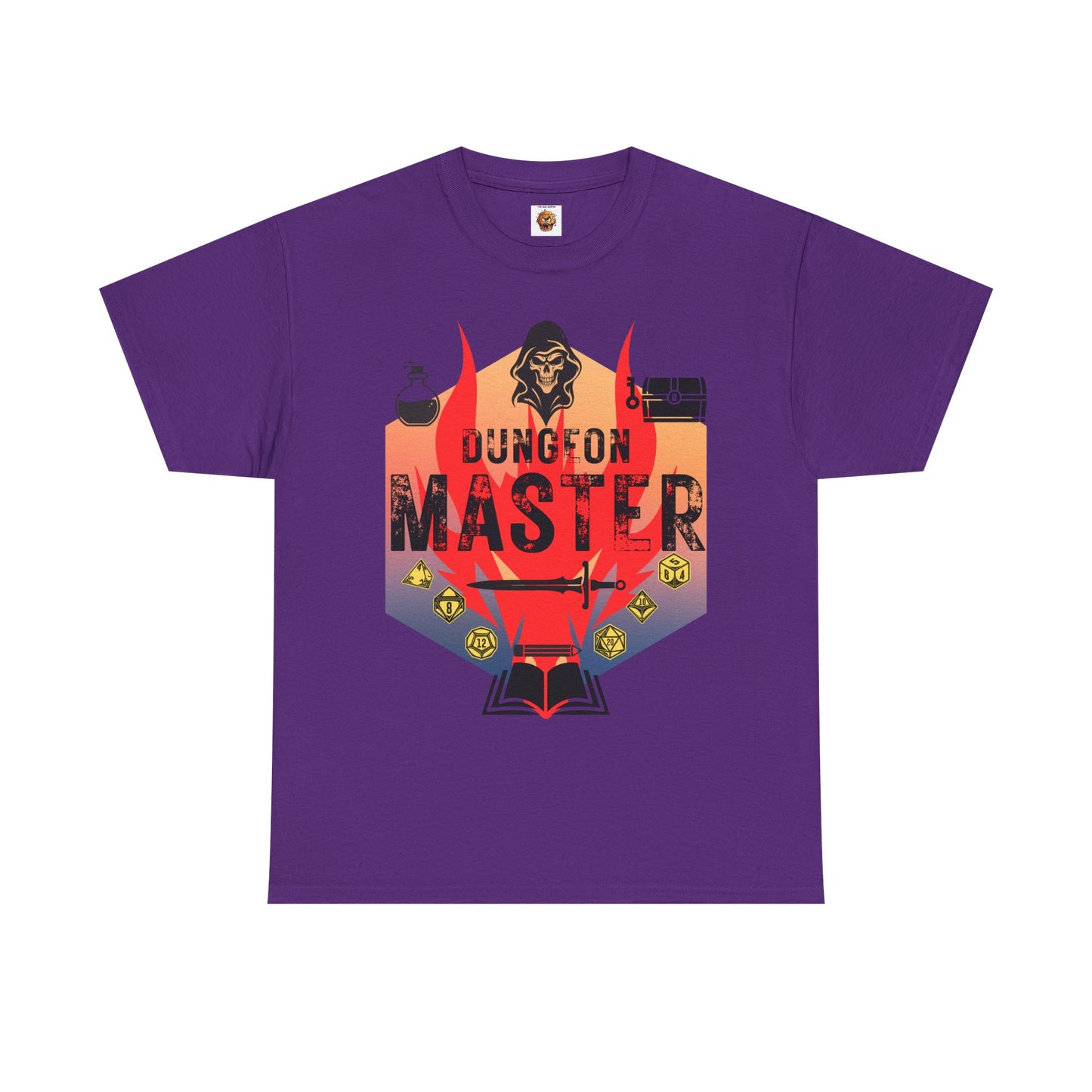 Dungeon Master Unisex 100% Heavy Cotton DND Tee Shirt - RPG, TTRPG, Roleplaying, Geek, Nerd