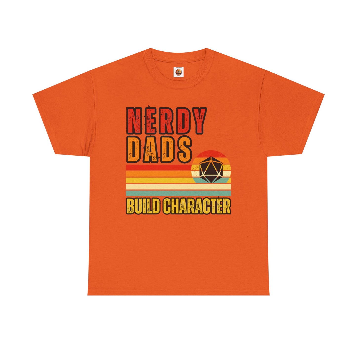 Funny 'Nerdy Dads Build Character' Tee - Perfect Gift for Father's Day, Casual Days, Parenting Humor, Unisex Cotton Shirt, Family Fun, Father, Dad, DND, RPG, TTRPG, Geek, Nerd