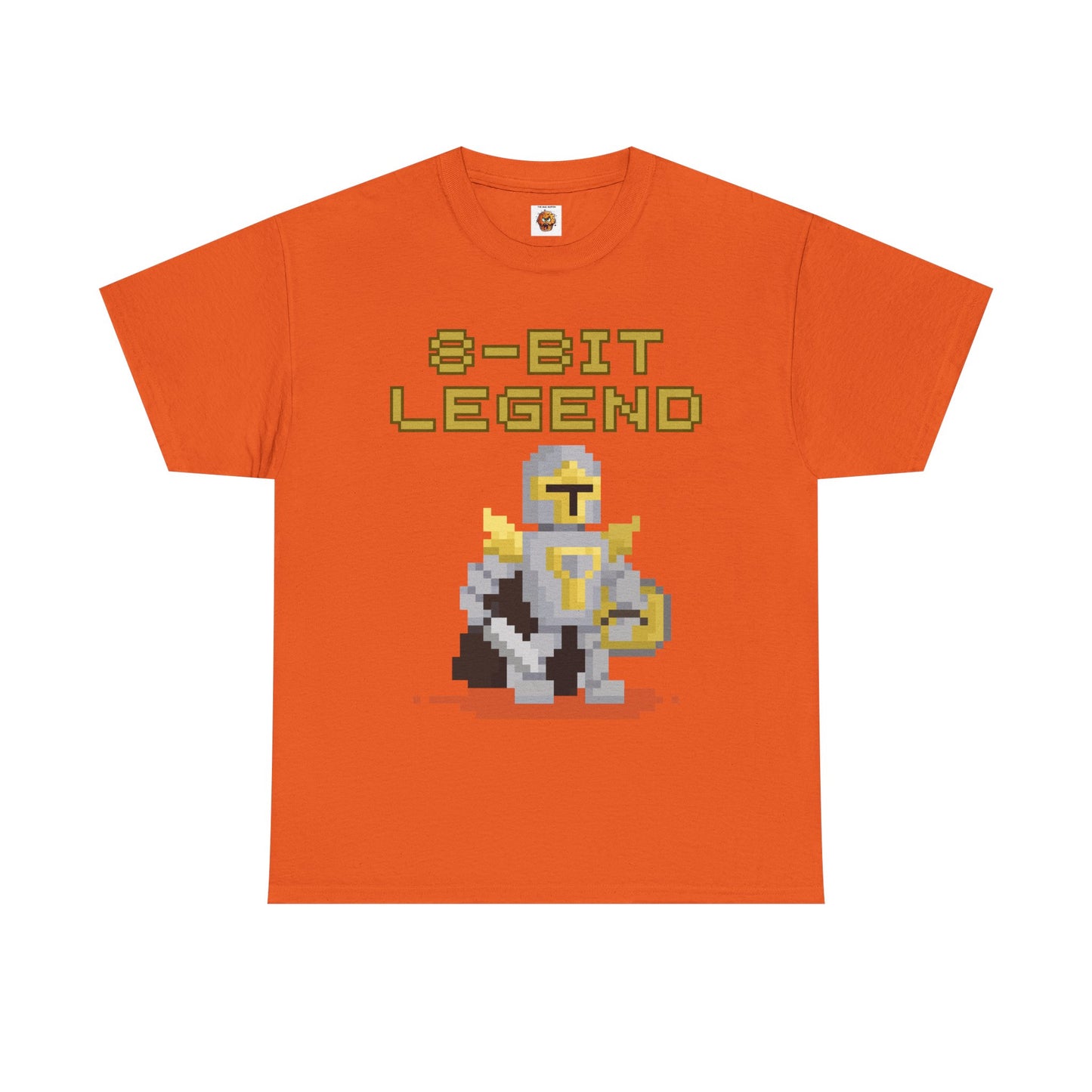8-Bit Legend Unisex Heavy Cotton Tee Shirt - Retro Gamer T-Shirt, Knight And Sword, Gaming, Nerd, Geek