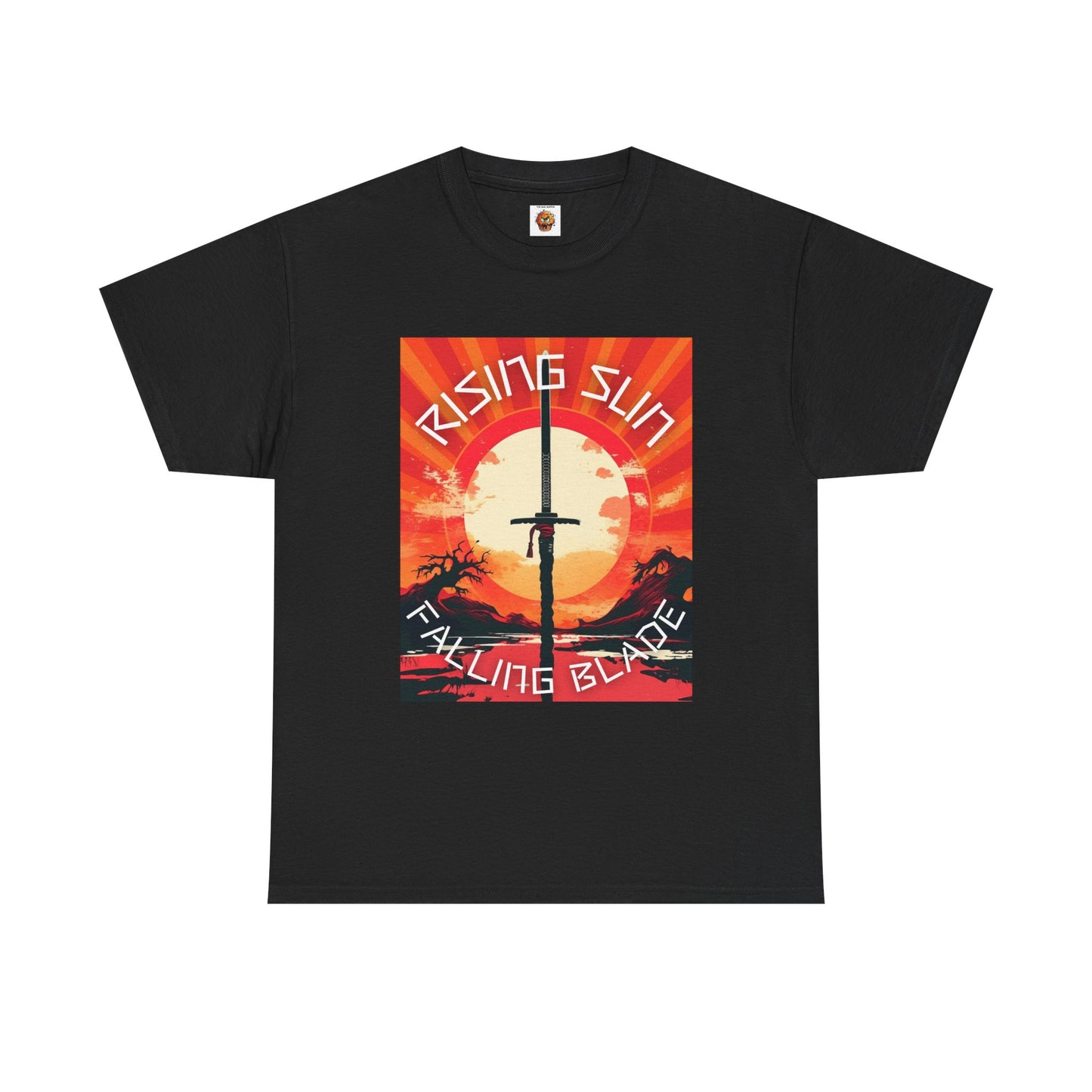 Rising Sun Falling Blade Shonen Anime Unisex Heavy Cotton Tee Shirt - Vintage Style Graphic T-Shirt, Weeb, Otaku, Geek, Nerd