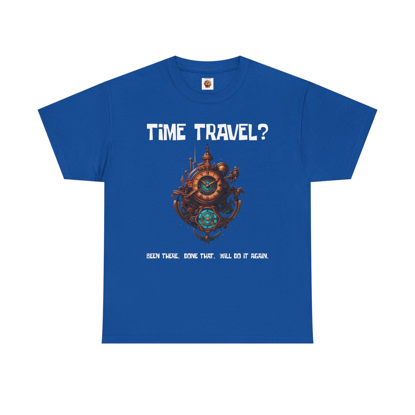 Time Travel Funny Mystical Unisex Heavy Cotton Tee Shirt - Unique Steampunk Design for Dreamers, Geek, Nerd, Science, Tech, Cyberpunk