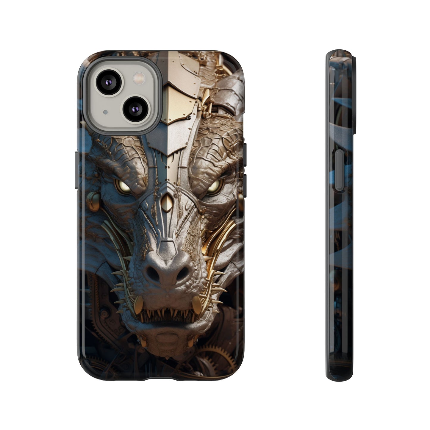 Hyper Realistic 3D Design Clockwork Dragon Phone Case - For Fantasy Lovers, D&D, RPG, TTRPG, Geek, Nerd