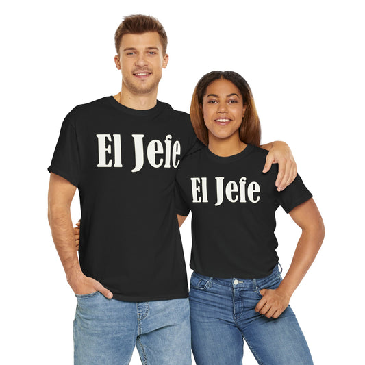 'Señor Popovich' 'El Jefe' Two Double Sided Print Unisex Heavy Cotton Tee - Casual Basketball Culture Shirt, Sports, Coach, T-Shirt