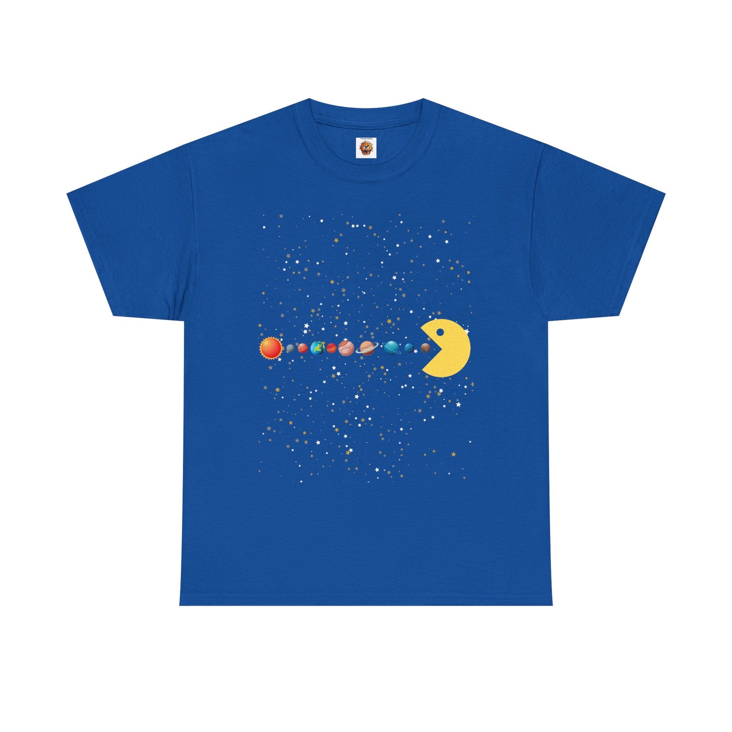 Funny Cute Galaxy Solar System Retro Video Game Unisex Heavy Cotton Tee - Gamer Shirt, Gaming, Space, Geek, Nerd