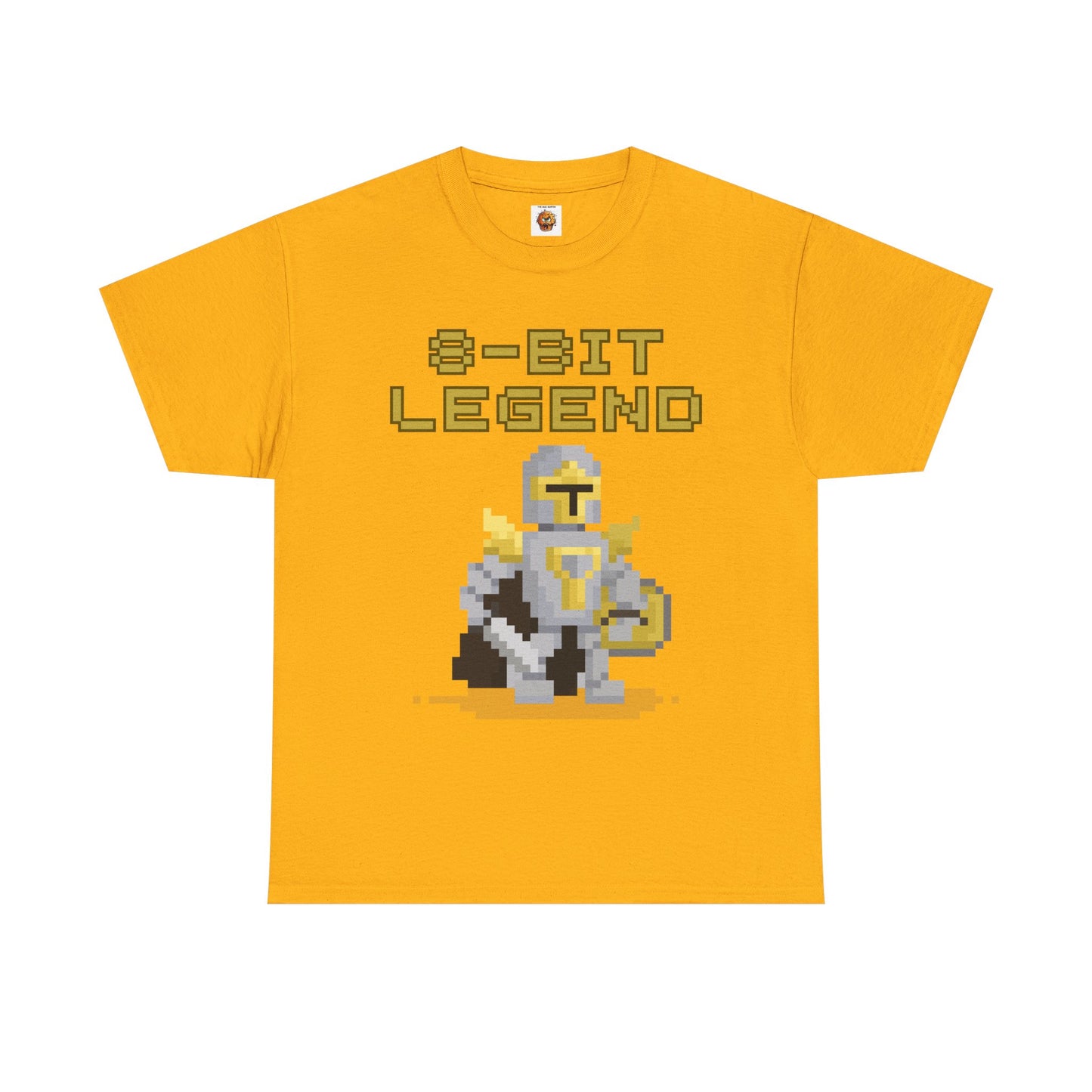 8-Bit Legend Unisex Heavy Cotton Tee Shirt - Retro Gamer T-Shirt, Knight And Sword, Gaming, Nerd, Geek