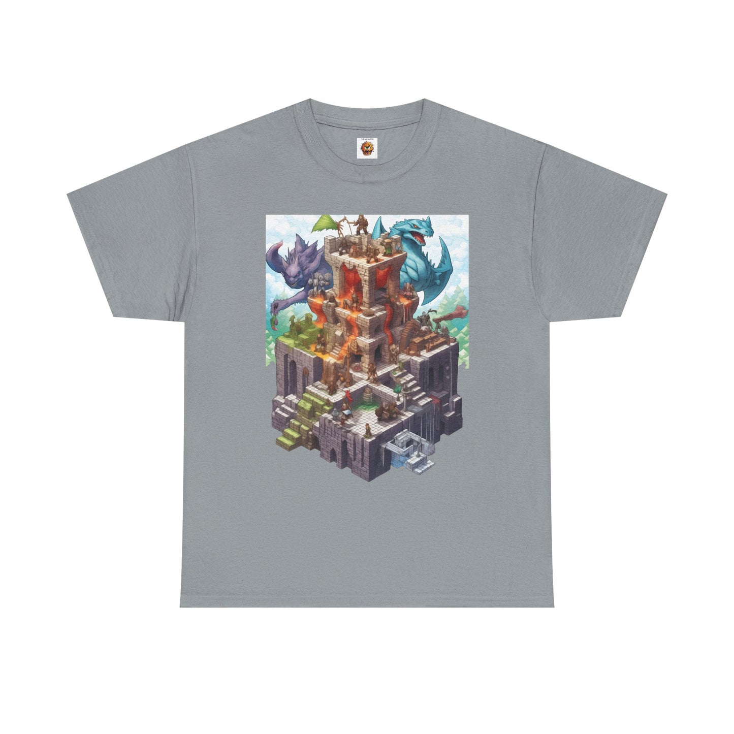Dungeons and Isometric Dragons Fantasy Adventure Unisex Heavy Cotton Tee, Video Game Shirt, Graphic Tee, Gamer Gift, Casual Wear, Unique T-Shirt, DND, RPG, TTRPG, Geek, Nerd