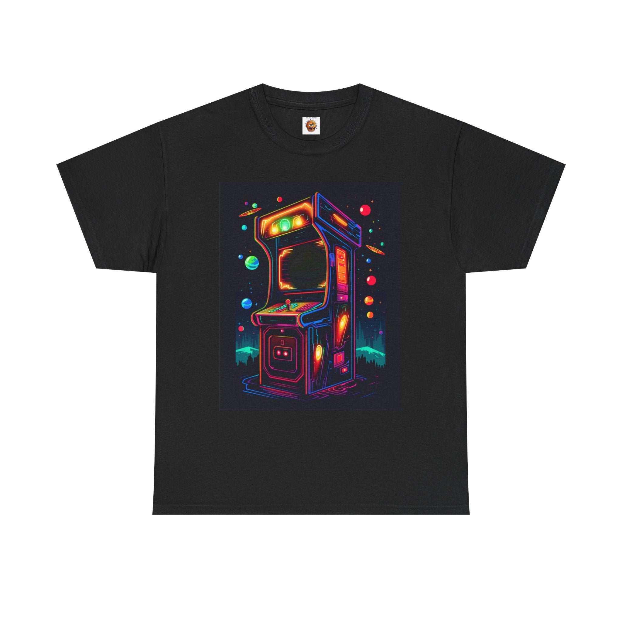 Retro Arcade Video Game Unisex Heavy Cotton Tee Shirt - Gamer, Gaming, Old School, Planets
