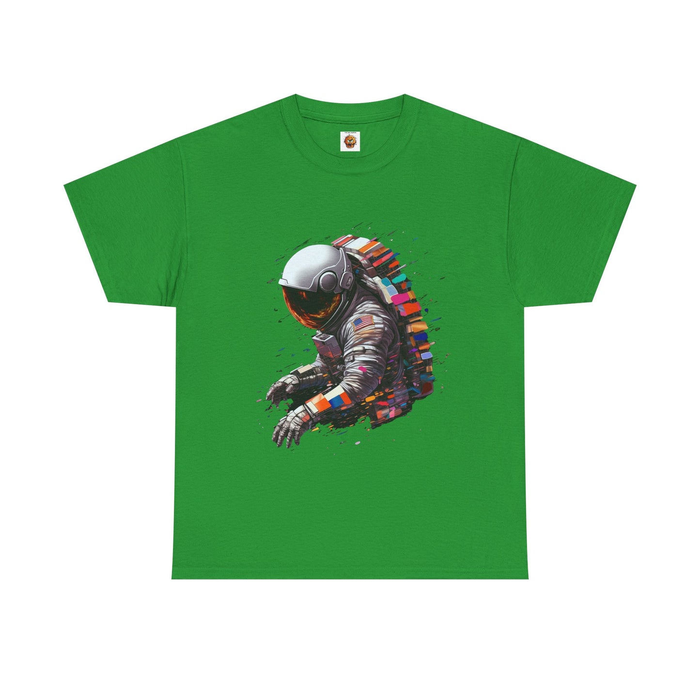 U.S. Astronaut Cosmic Explorer Unisex Heavy Cotton Tee Shirt - Space-Themed Graphic T-Shirt, Geek, Nerd