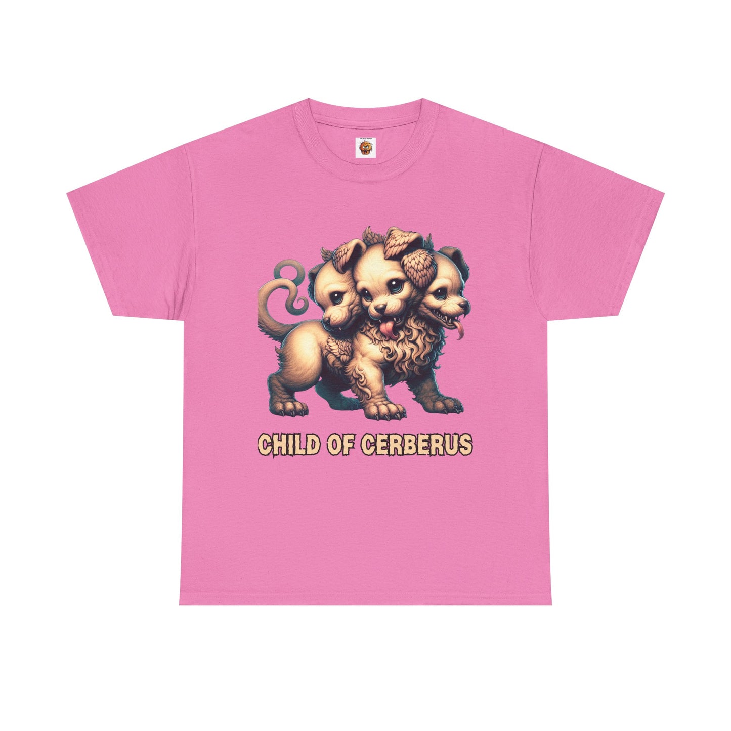 Child of Cerberus Three-Headed Puppy Unisex Tee | Kawaii Cute Animal Shirt, Gift for Dog Lovers, Pet Owner Apparel, Fun Graphic Tee, Unique T-Shirt, Hell Hound, Mythology