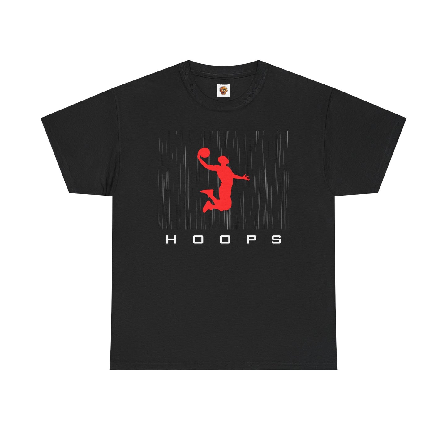 Hoops Player Silhouette Graphic Tee, Unisex Basketball Shirt, Sporty Cotton Tee, Gift for Athletes, Casual Wear, Basketball Fan Apparel