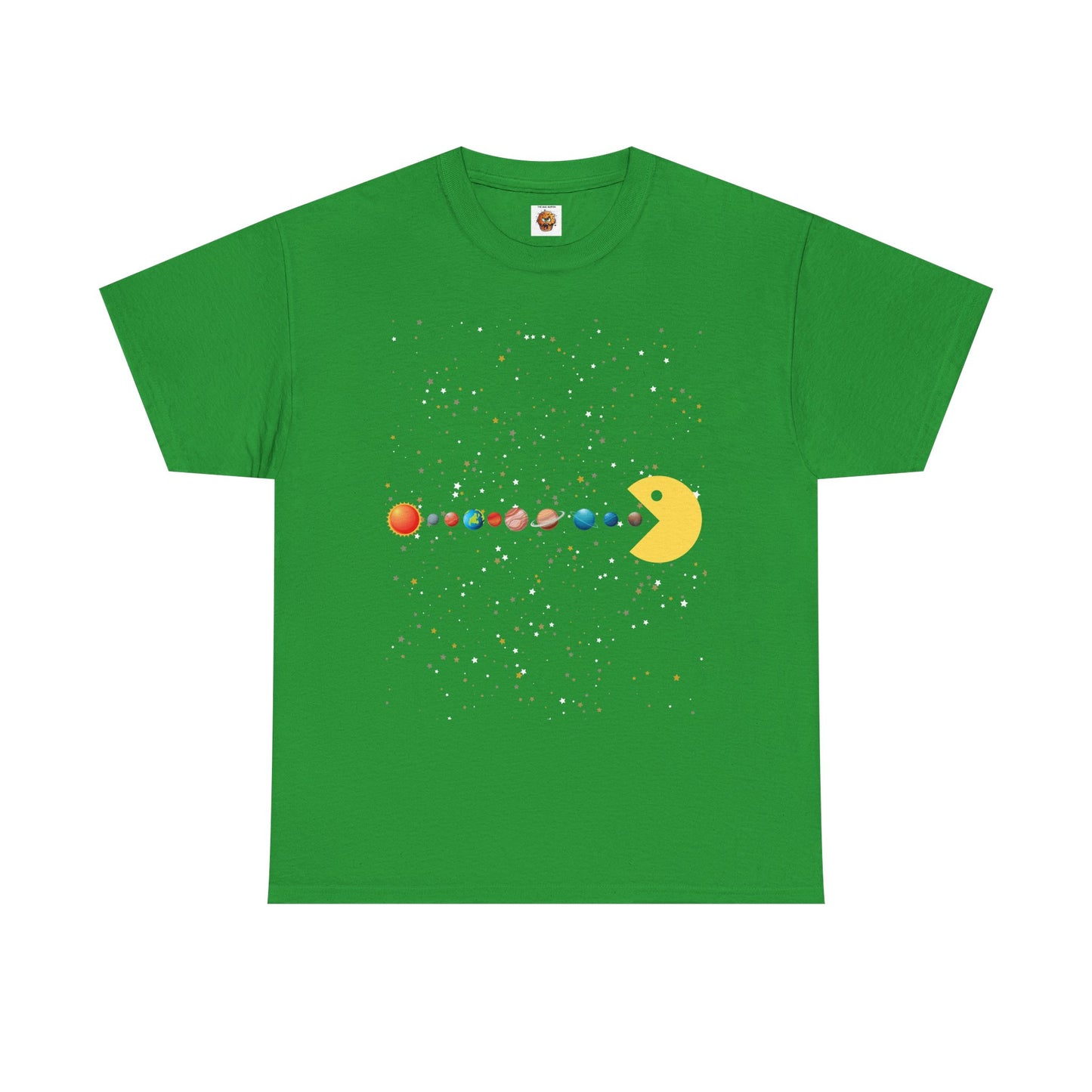 Funny Cute Galaxy Solar System Retro Video Game Unisex Heavy Cotton Tee - Gamer Shirt, Gaming, Space, Geek, Nerd