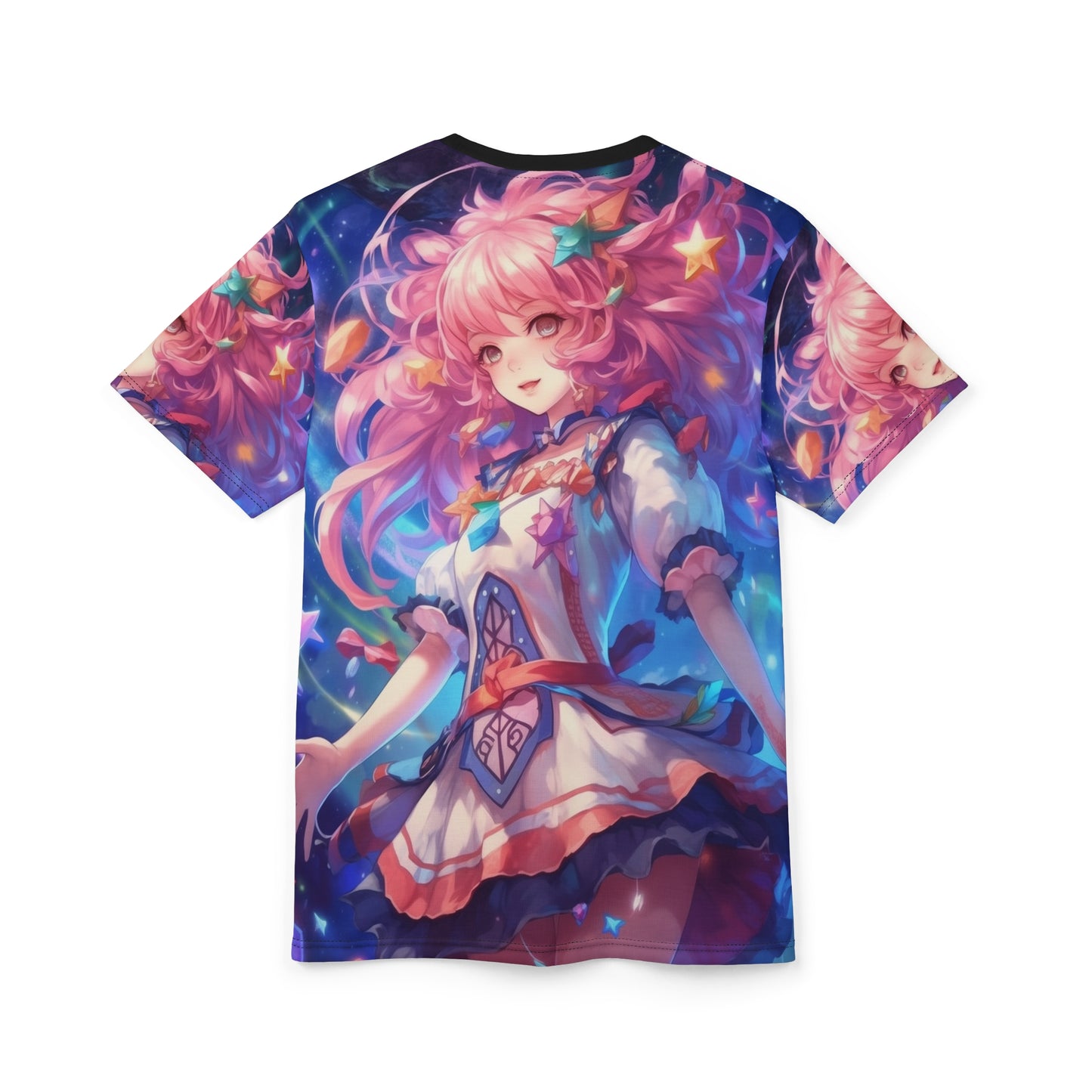 Celestial Magical Girl Transformation Unisex AOP Tee with Fantasy Design, Sailor Scout, Sailor Moon, Anime, Weeb, Otaku, Geek, Nerd
