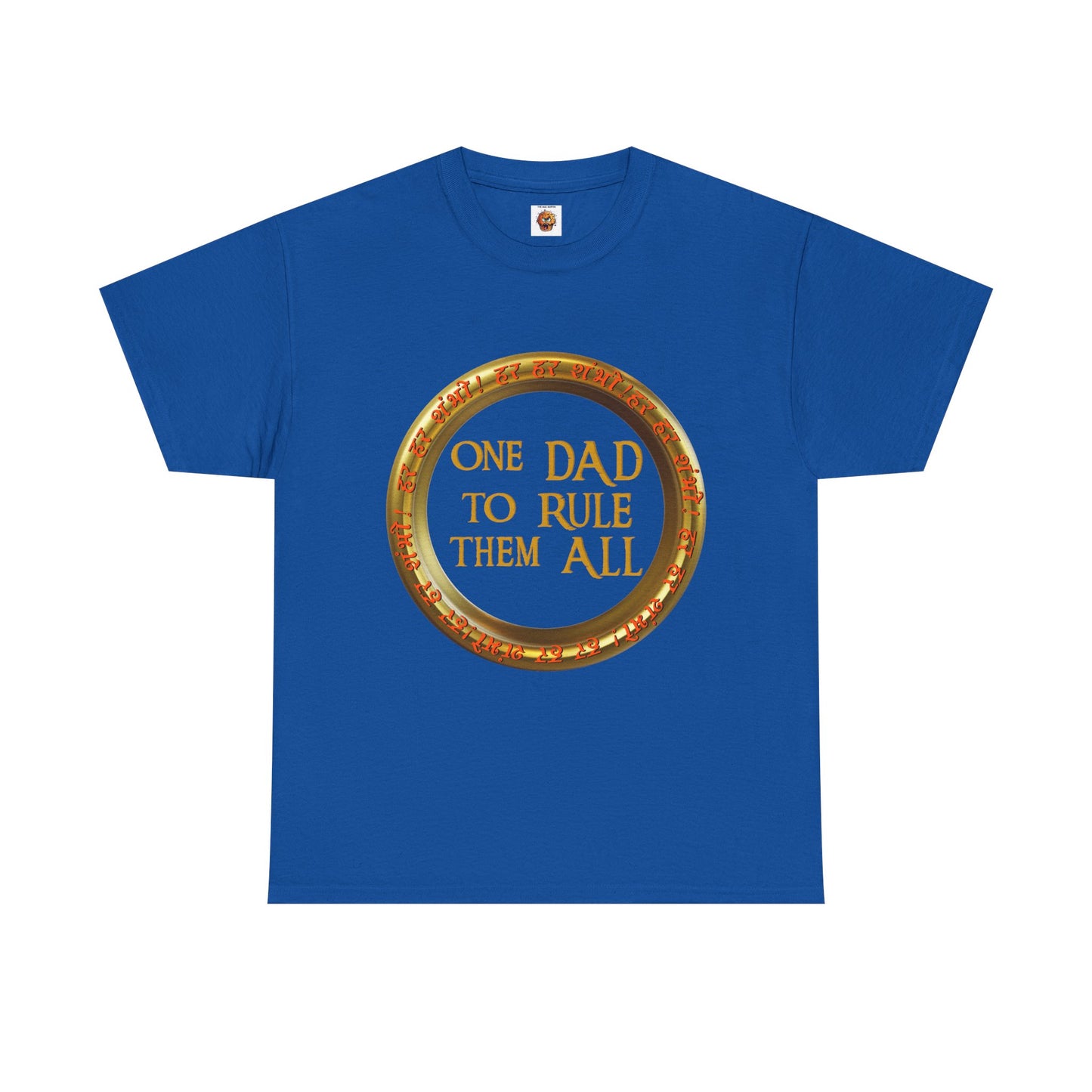 LOTR Themed 'One Dad To Rule Them All' Unisex Tee, Funny Gift for Father's Day, Parent Humor Shirt, Geeky Menswear, Unique Family T-Shirt, Birthday Gift, Fantasy, DND, RPG, TTRPG, Geek, Nerd