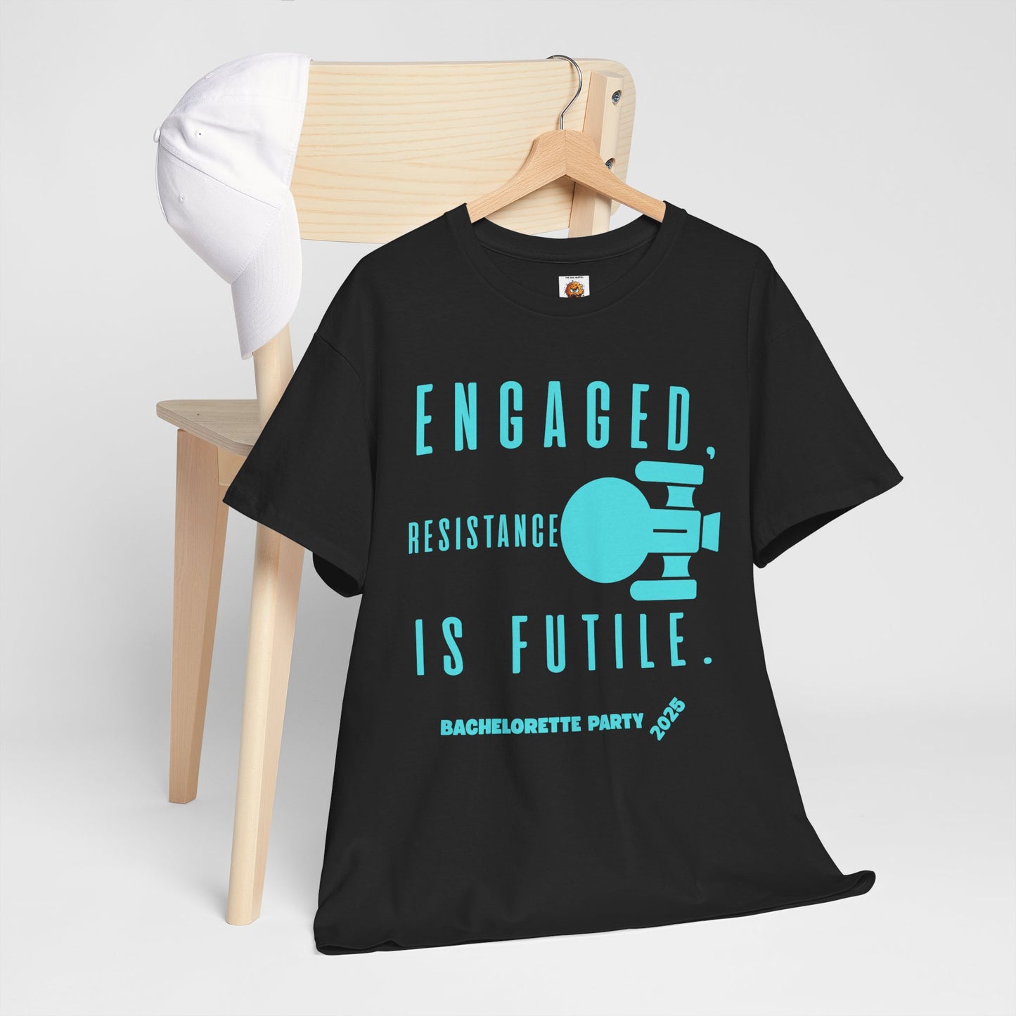 Engaged Resistance Is Futile Unisex Heavy Cotton Tee - Perfect for Bachelorette Parties 2025, Wedding, Engagement, Star Trek, Sci-Fi, Geek, Nerd