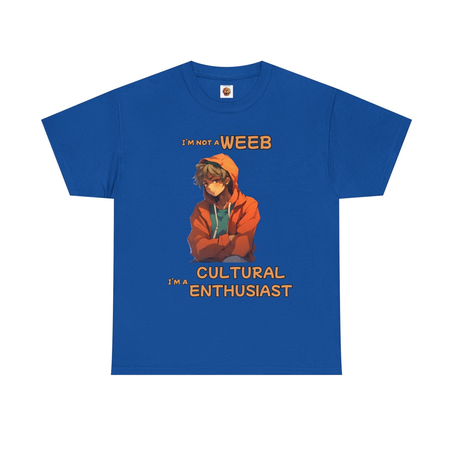 Cultural Enthusiast Unisex Heavy Cotton Tee Shirt - I'm Not a Weeb Graphic T-Shirt, Shonen Anime, Geek, Nerd