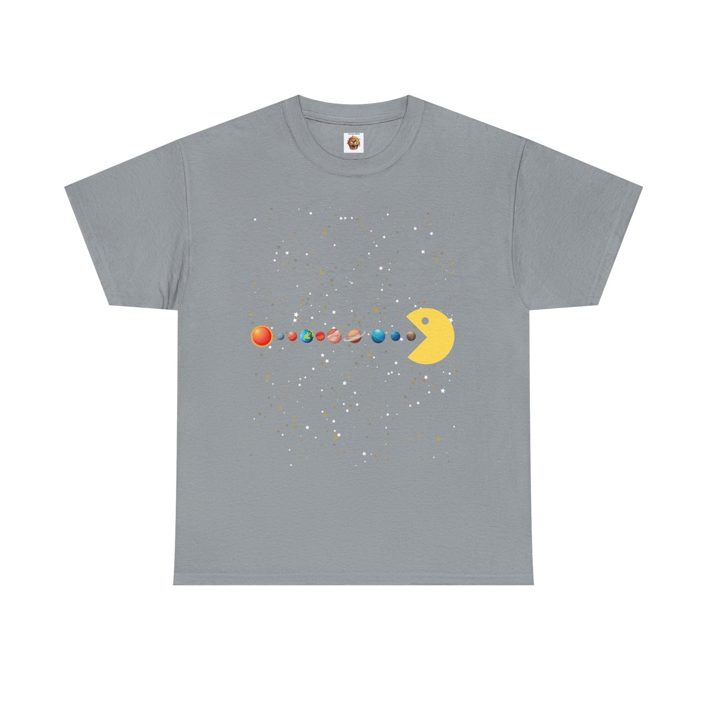 Funny Cute Galaxy Solar System Retro Video Game Unisex Heavy Cotton Tee - Gamer Shirt, Gaming, Space, Geek, Nerd