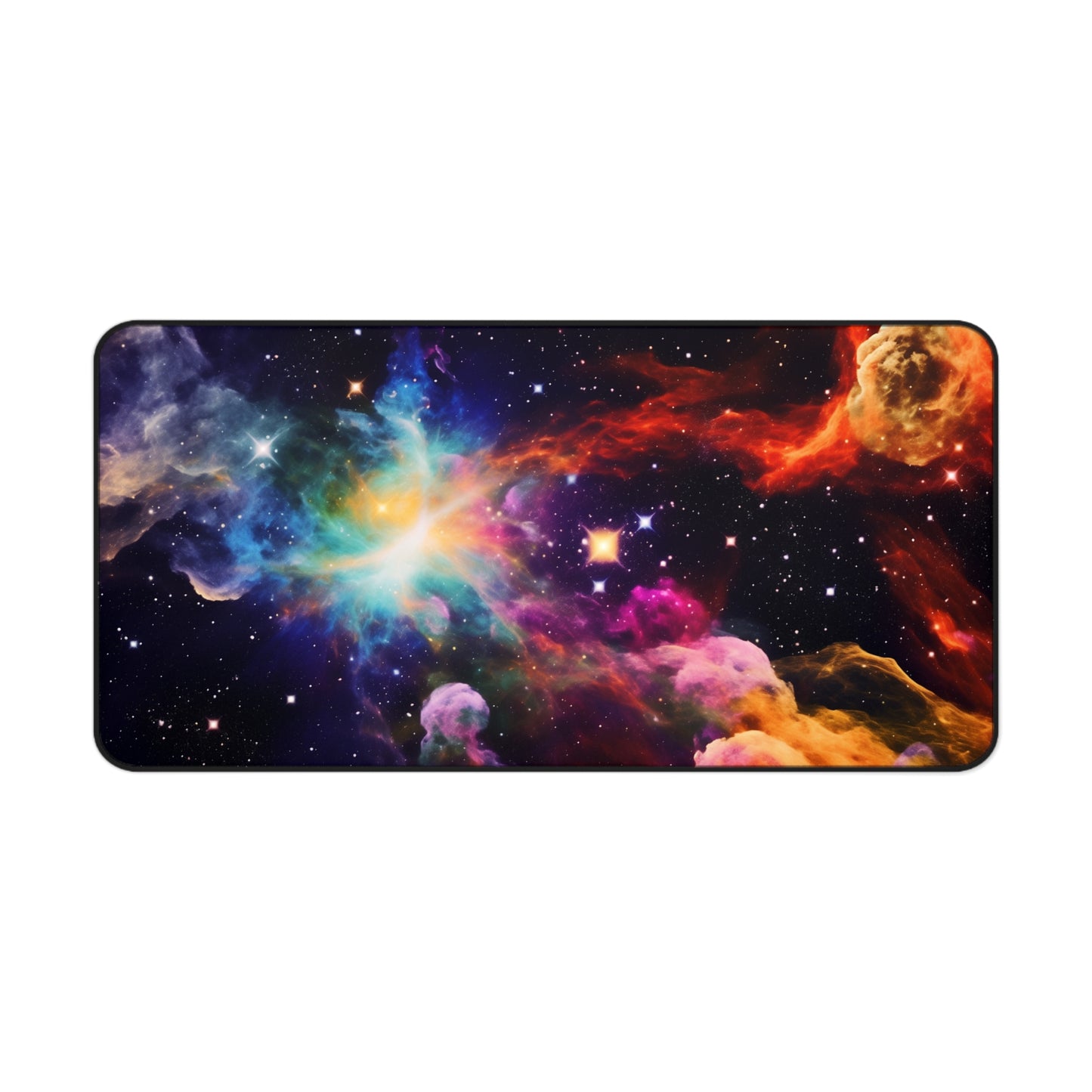 Cosmic Galaxy Desk Mat - Vibrant Space Themed Mouse Pad for Gamers and Astronomy Lovers, SciFi, Exploration, Final Frontier