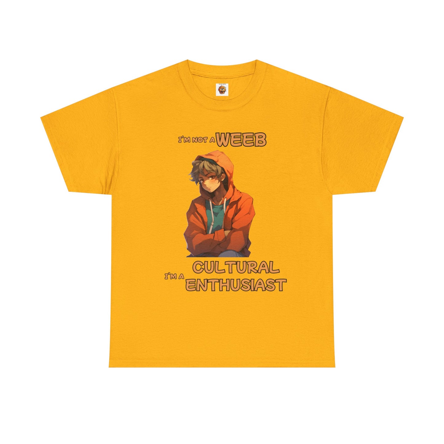 Cultural Enthusiast Unisex Heavy Cotton Tee Shirt - I'm Not a Weeb Graphic T-Shirt, Shonen Anime, Geek, Nerd