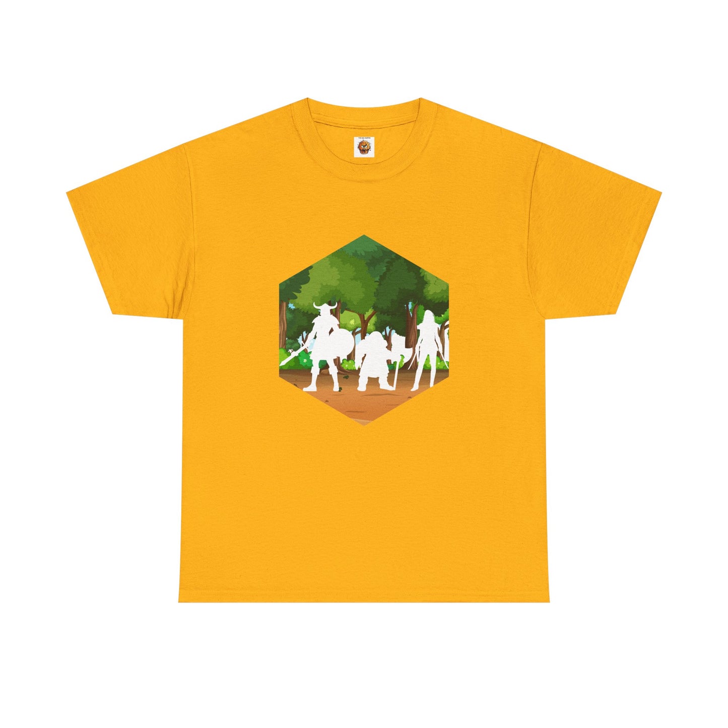 Adventurer's Quest D20 Outline Dungeons and Dragons DND Unisex Heavy Cotton Tee Shirt T-Shirt - RPG, TTRPG, Roleplaying, Geek, Nerd