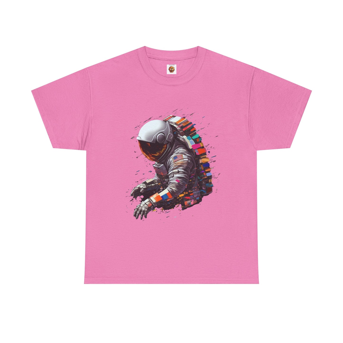 U.S. Astronaut Cosmic Explorer Unisex Heavy Cotton Tee Shirt - Space-Themed Graphic T-Shirt, Geek, Nerd