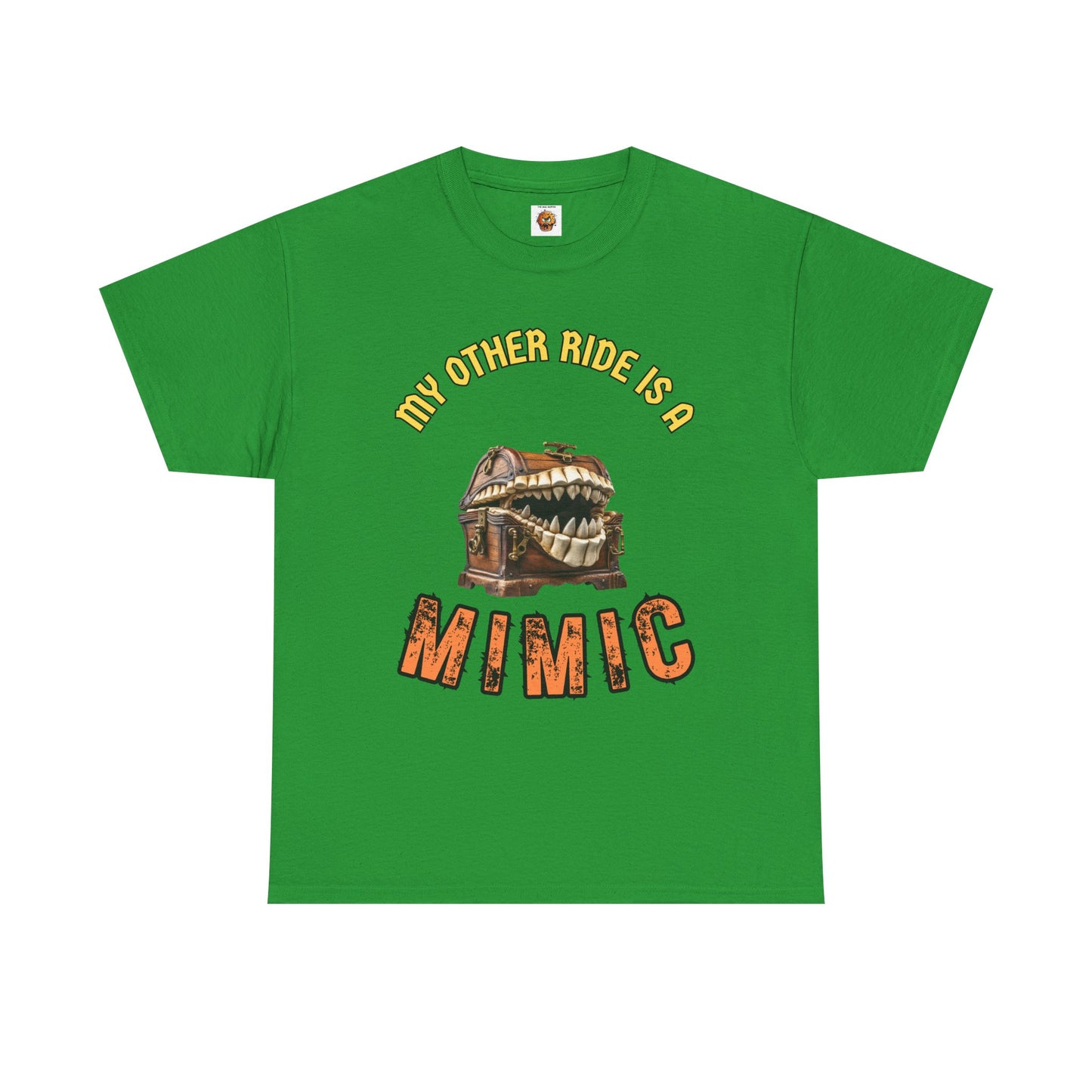 "My Other Ride is a Mimic" Fantasy Dungeons and Dragons DND Unisex Heavy Cotton Tee Shirt - RPG, TTRPG, Roleplaying, Geek, Nerd