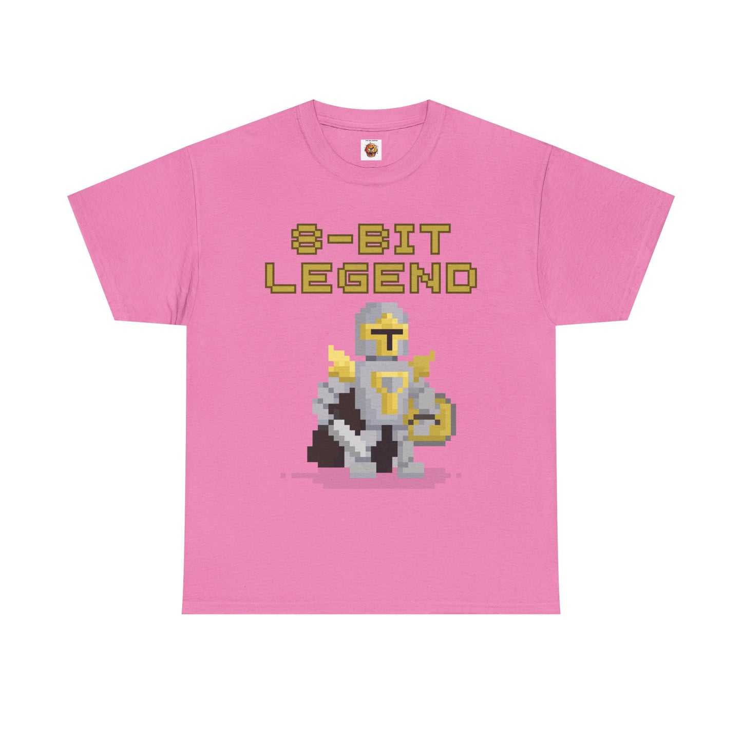8-Bit Legend Unisex Heavy Cotton Tee Shirt - Retro Gamer T-Shirt, Knight And Sword, Gaming, Nerd, Geek